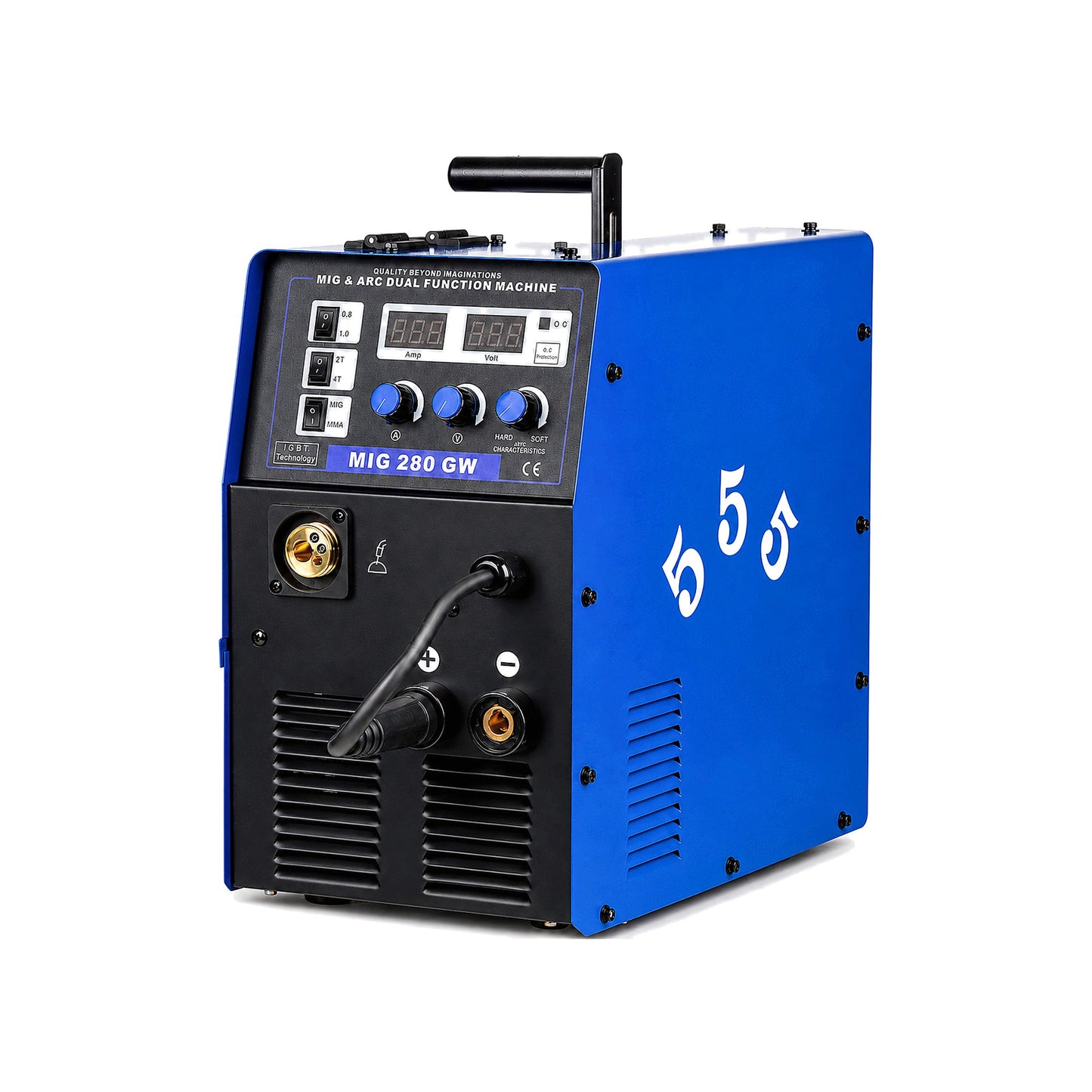 555 MIG 280 GW — 280A MIG/MAG & MMA inverter welder, 220V — Towam Equipment UAE